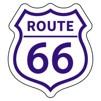 Route 66 Sticker (Purple)